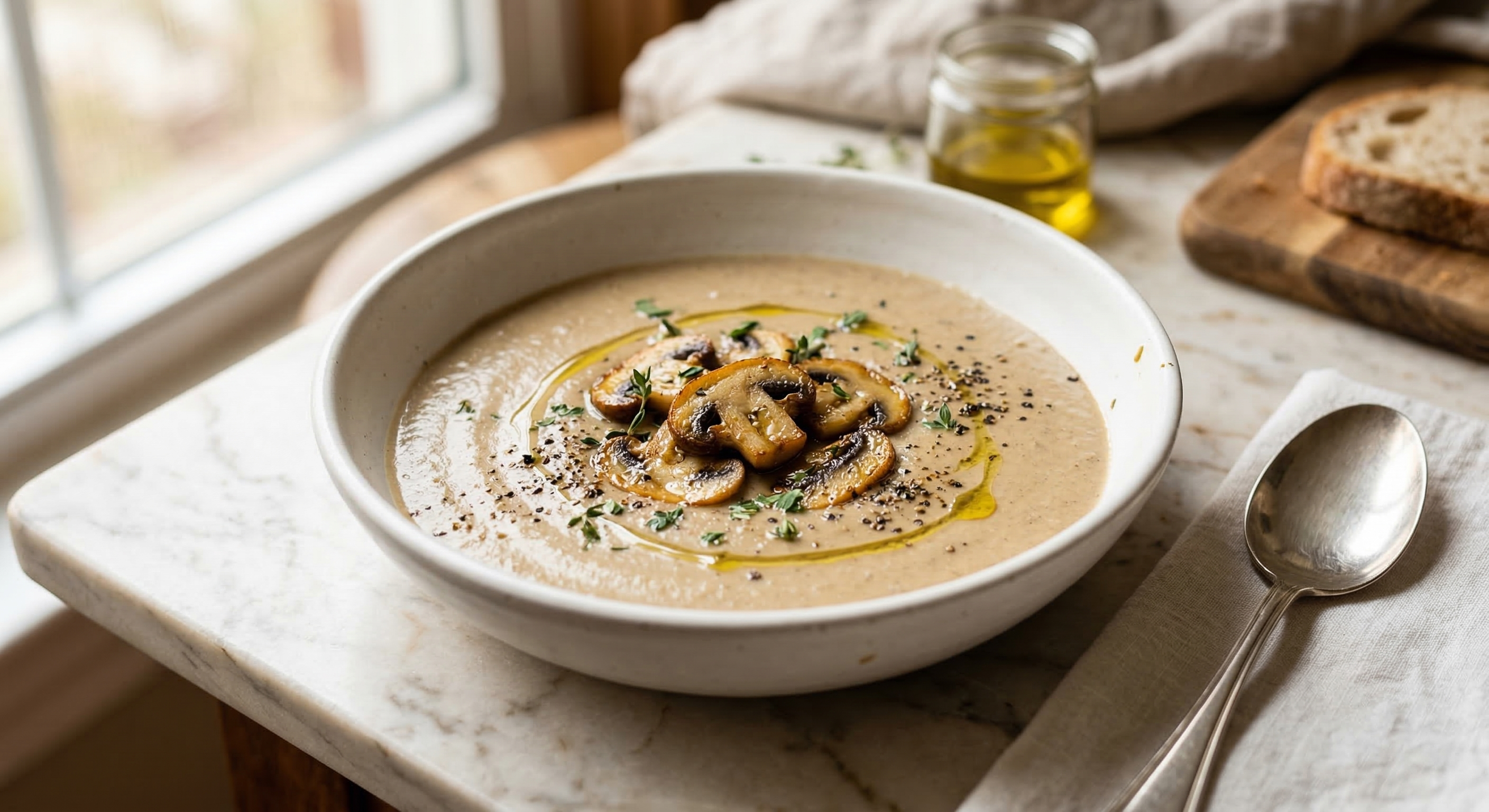 Крем-суп из шампиньонов