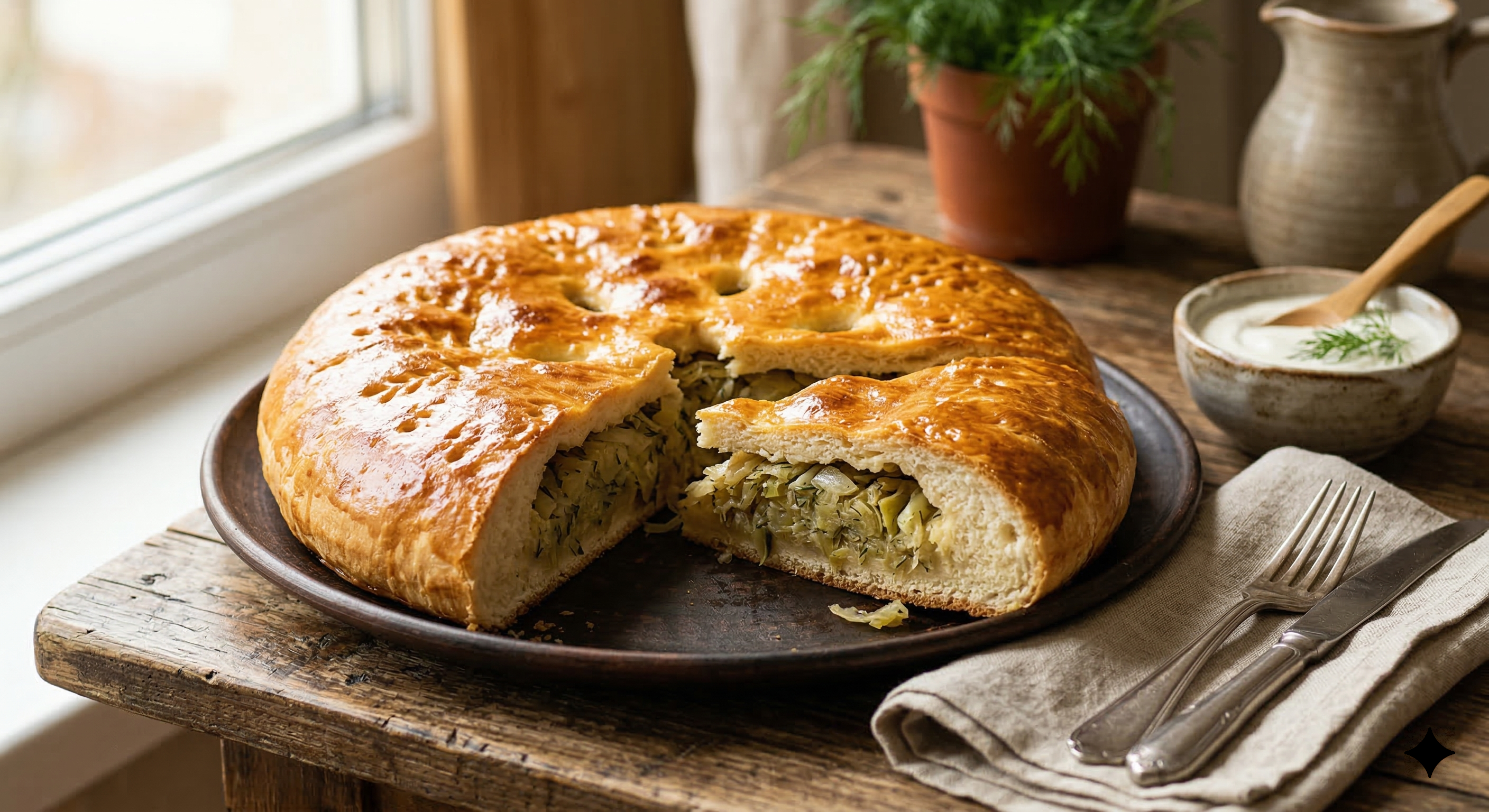 Пирог с капустой