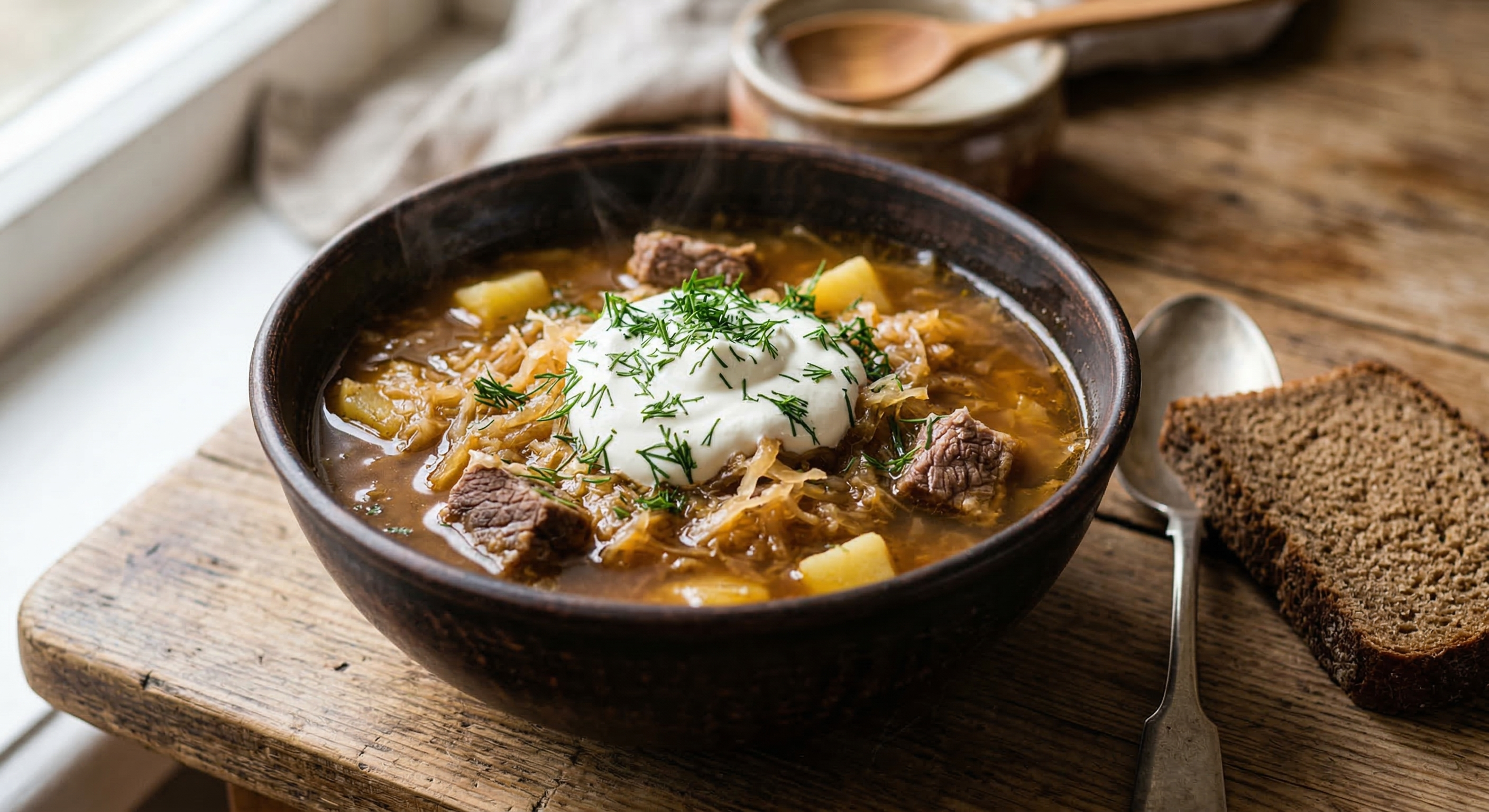 Щи из квашеной капусты