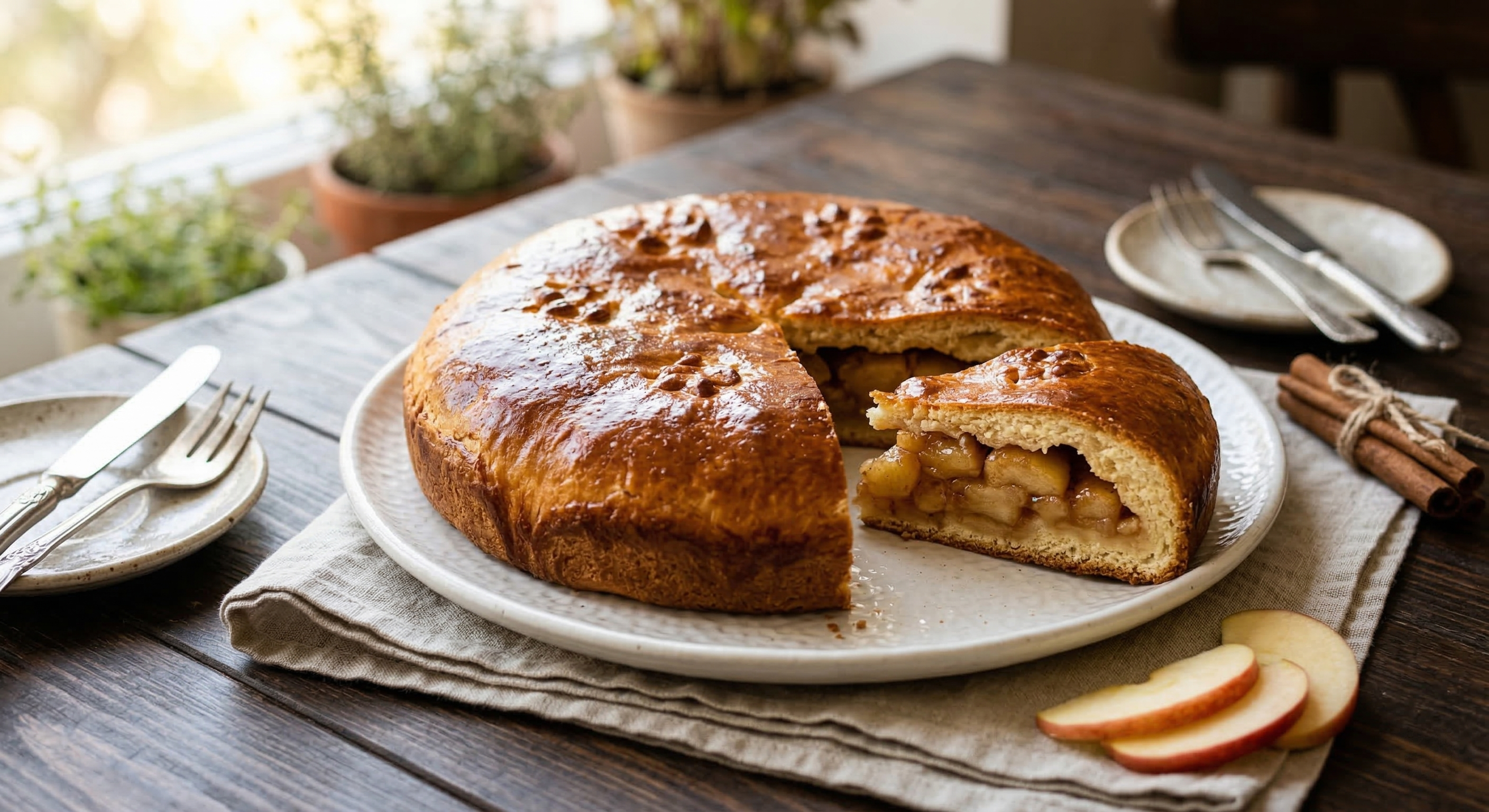 Пирог с яблоками