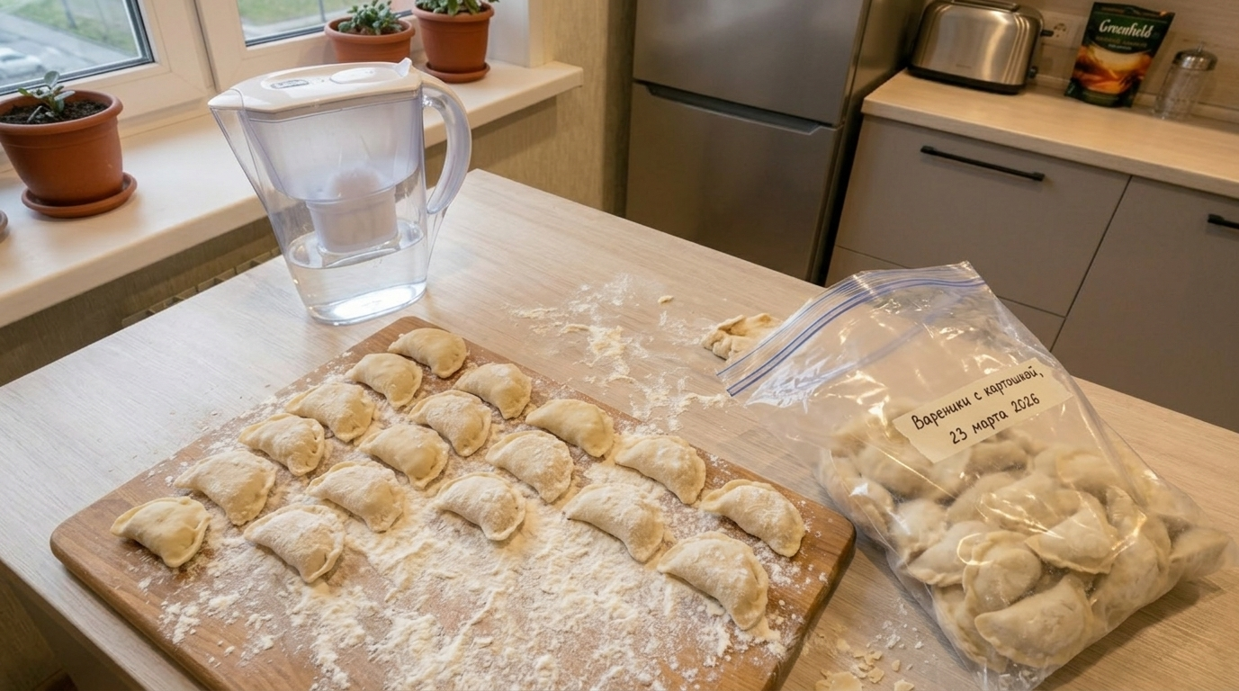 Вареники с картошкой для заморозки