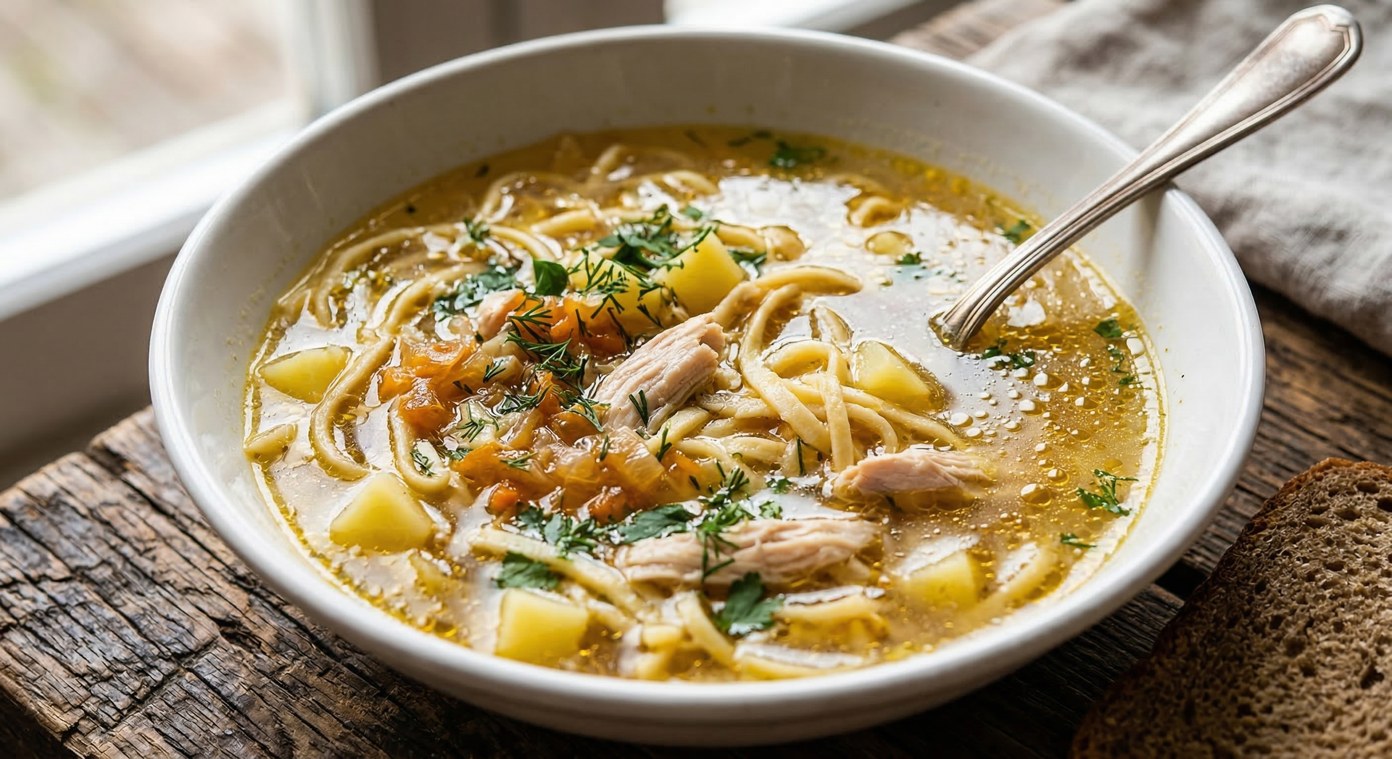 Куриный суп с лапшой