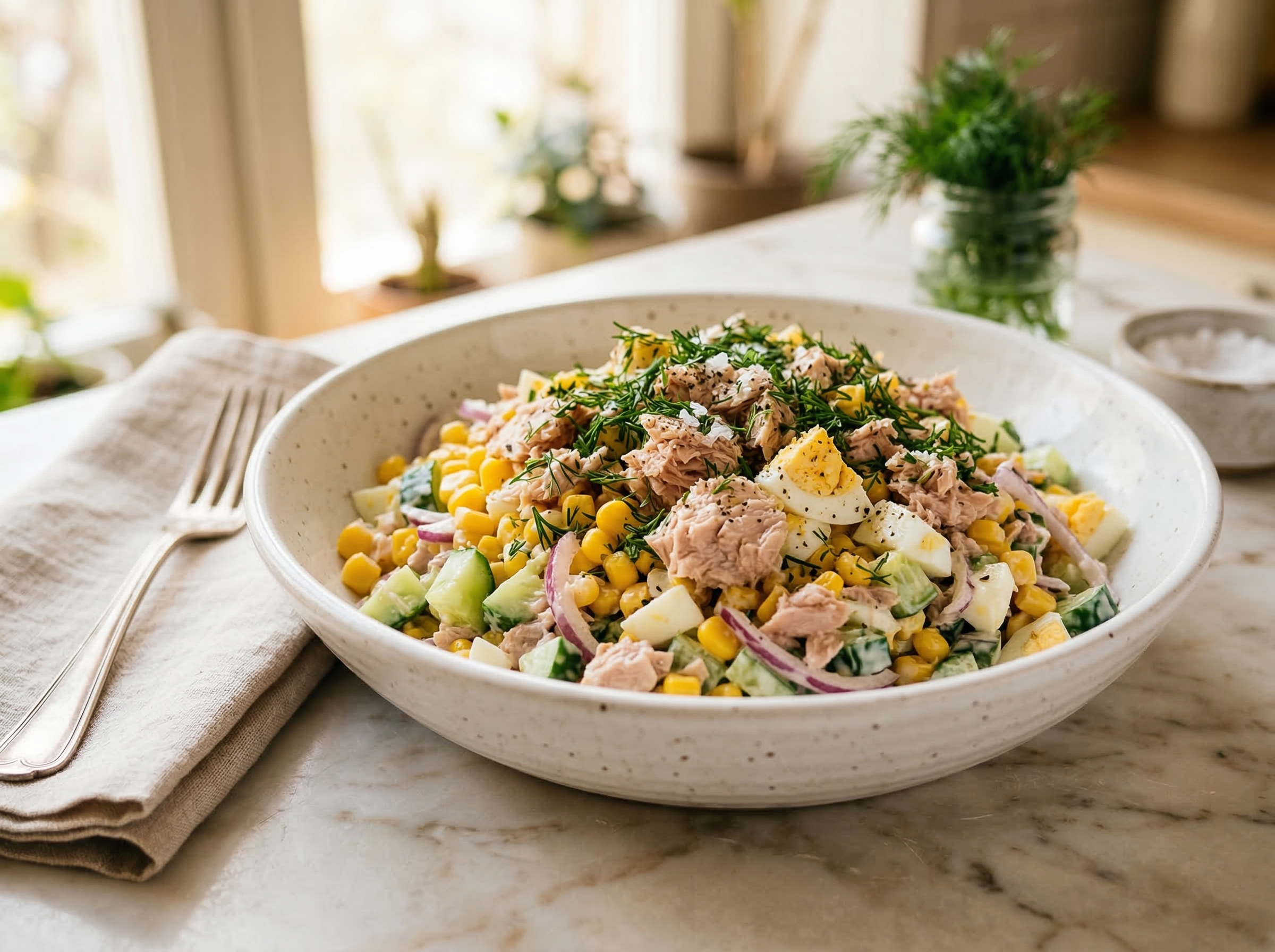 Салат с тунцом