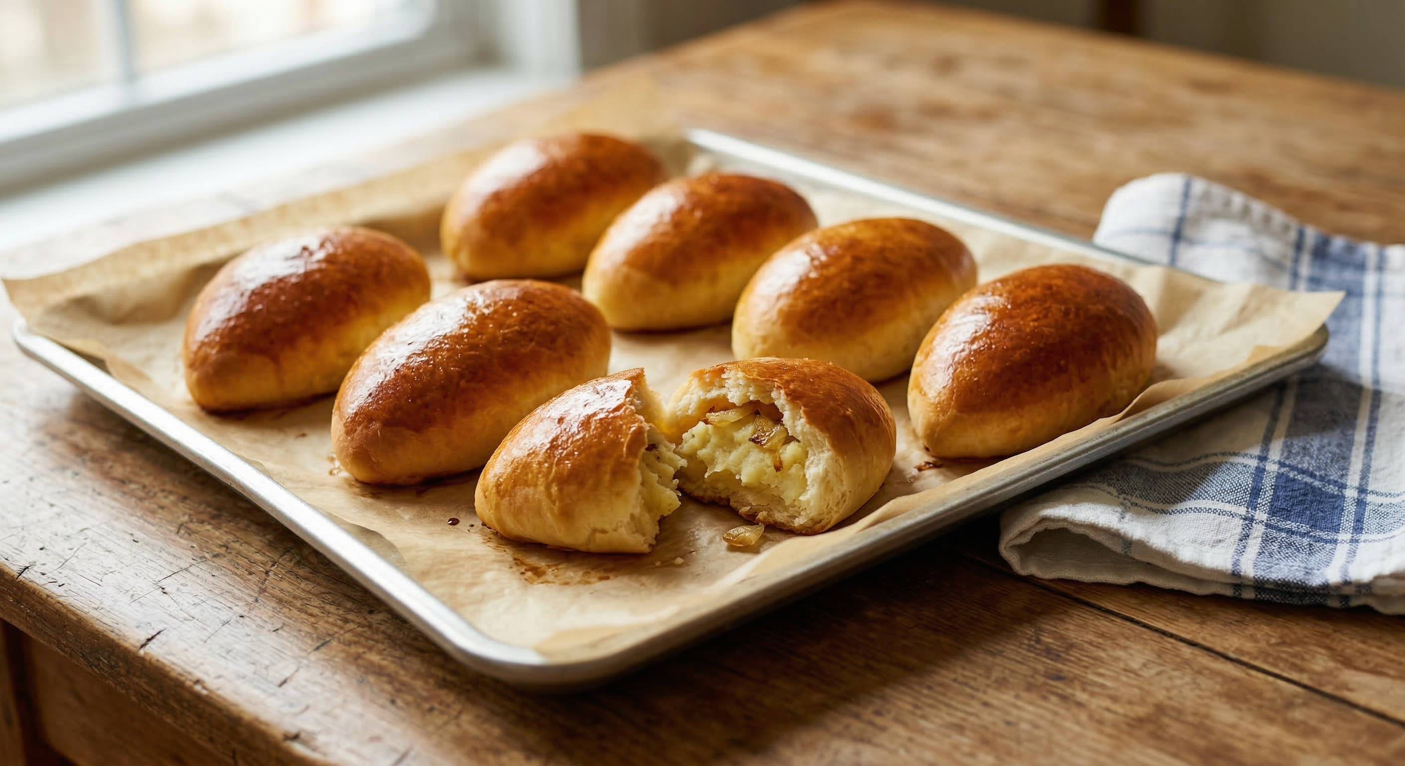 Пирожки с картошкой в духовке